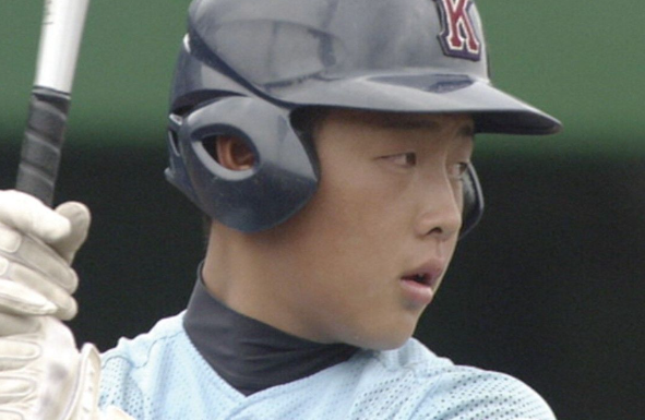 中学時代、全日本中学野球選手権大会ジャイアンツカップに出場した岡本和真さん